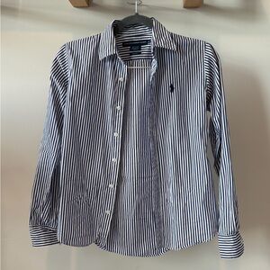 Polo Ralph Lauren Navy and White Striped Shirt